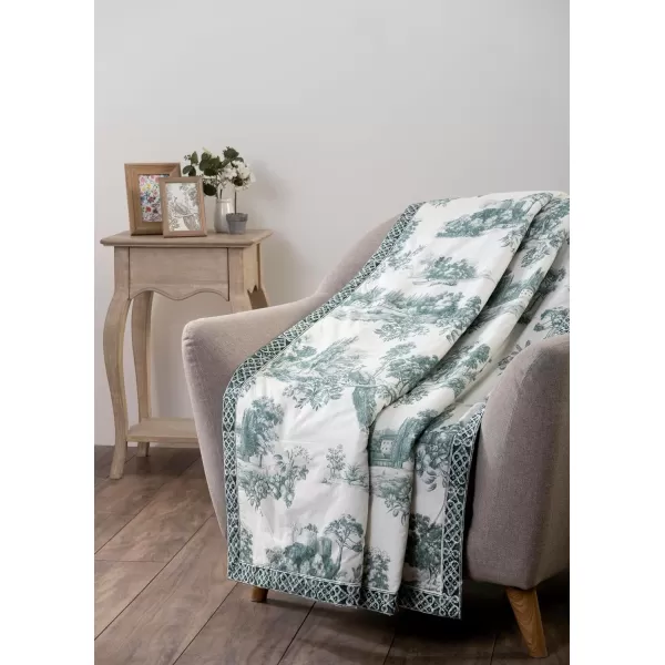 Maison d Hermine Pretty Autumn Cotton Throw Blanket Bohemian Bedding Lightweight and Breathable for Couch Sofa Bed Travel 50x6050X60 Trianon