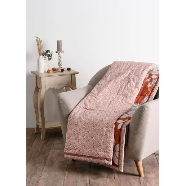 Maison d Hermine Pretty Autumn Cotton Throw Blanket Bohemian Bedding Lightweight and Breathable for Couch Sofa Bed Travel 50x6060X80 Pretty Autumn