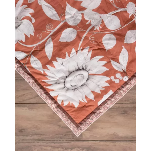Maison d Hermine Pretty Autumn Cotton Throw Blanket Bohemian Bedding Lightweight and Breathable for Couch Sofa Bed Travel 50x6060X80 Pretty Autumn