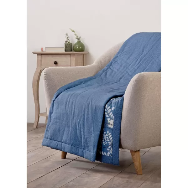Maison d Hermine Pretty Autumn Cotton Throw Blanket Bohemian Bedding Lightweight and Breathable for Couch Sofa Bed Travel 50x6060x80 Feuillage