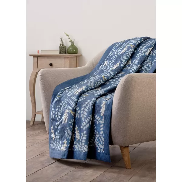 Maison d Hermine Pretty Autumn Cotton Throw Blanket Bohemian Bedding Lightweight and Breathable for Couch Sofa Bed Travel 50x6060x80 Feuillage