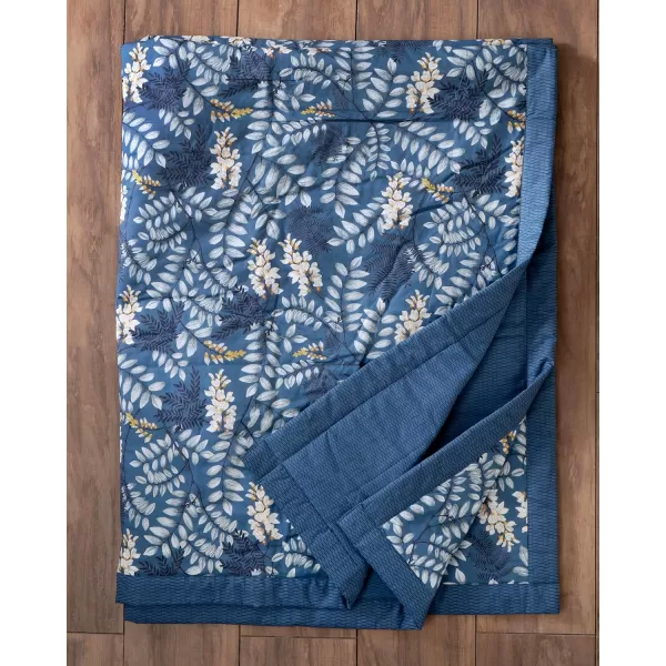 Maison d Hermine Pretty Autumn Cotton Throw Blanket Bohemian Bedding Lightweight and Breathable for Couch Sofa Bed Travel 50x6060x80 Feuillage