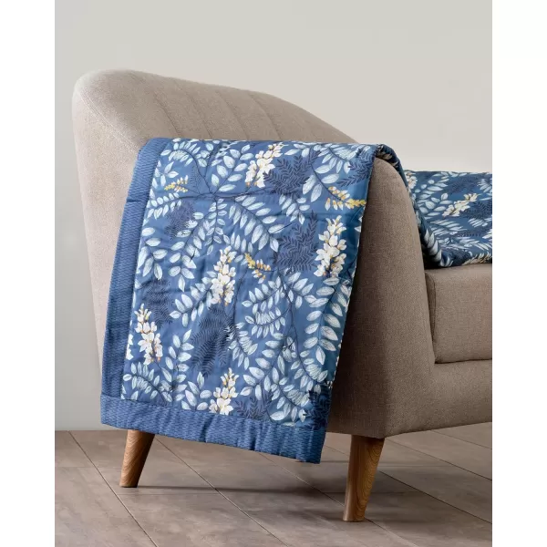 Maison d Hermine Pretty Autumn Cotton Throw Blanket Bohemian Bedding Lightweight and Breathable for Couch Sofa Bed Travel 50x6060x80 Feuillage