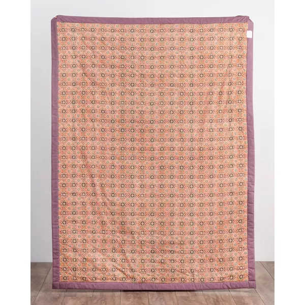 Maison d Hermine Pretty Autumn Cotton Throw Blanket Bohemian Bedding Lightweight and Breathable for Couch Sofa Bed Travel 50x6060x80 Ispahan