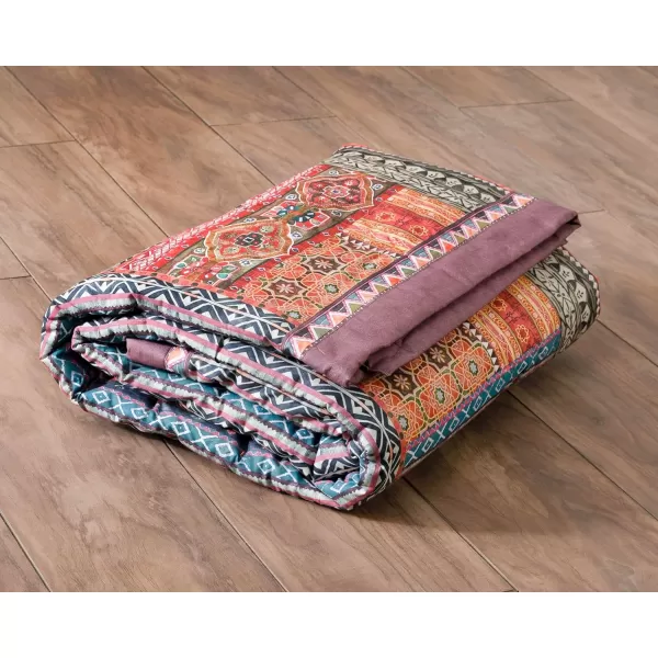 Maison d Hermine Pretty Autumn Cotton Throw Blanket Bohemian Bedding Lightweight and Breathable for Couch Sofa Bed Travel 50x6060x80 Ispahan