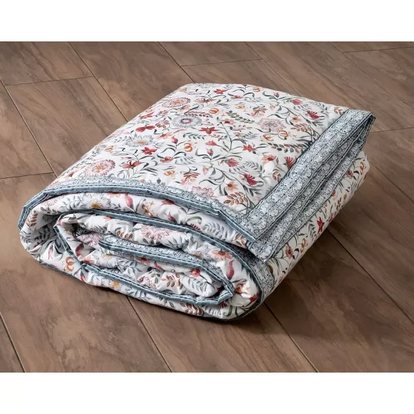 Maison d Hermine Pretty Autumn Cotton Throw Blanket Bohemian Bedding Lightweight and Breathable for Couch Sofa Bed Travel 50x6060x80 Nellore