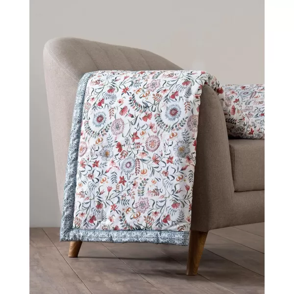 Maison d Hermine Pretty Autumn Cotton Throw Blanket Bohemian Bedding Lightweight and Breathable for Couch Sofa Bed Travel 50x6060x80 Nellore