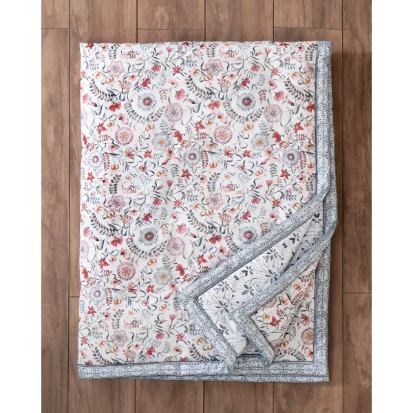 Maison d Hermine Pretty Autumn Cotton Throw Blanket Bohemian Bedding Lightweight and Breathable for Couch Sofa Bed Travel 50x6060x80 Nellore