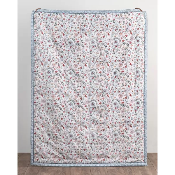 Maison d Hermine Pretty Autumn Cotton Throw Blanket Bohemian Bedding Lightweight and Breathable for Couch Sofa Bed Travel 50x6060x80 Nellore
