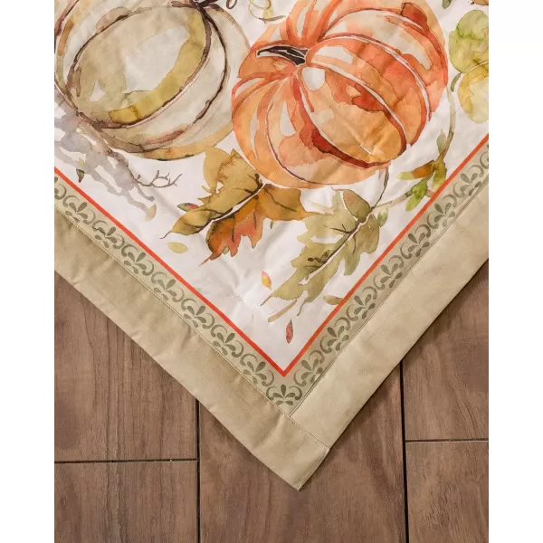 Maison d Hermine Pretty Autumn Cotton Throw Blanket Bohemian Bedding Lightweight and Breathable for Couch Sofa Bed Travel 50x6060x80 Pumpkin Passion