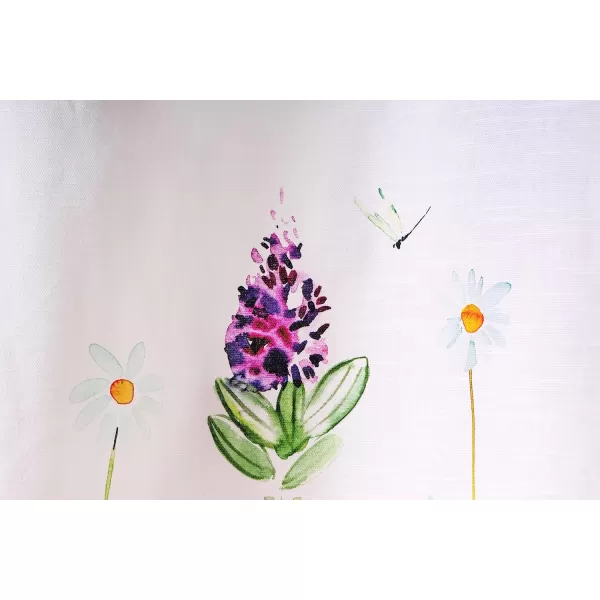 Maison d Hermine Shower Curtain 100 Cotton One Panel 70x72 Darkening Bath Shower Curtains Easy Hanging with 12 Button Holes for Bathrooms Tropiques12  Botanical Fresh