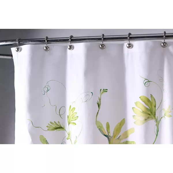 Maison d Hermine Shower Curtain 100 Cotton One Panel 70x72 Darkening Bath Shower Curtains Easy Hanging with 12 Button Holes for Bathrooms Tropiques14  Passion
