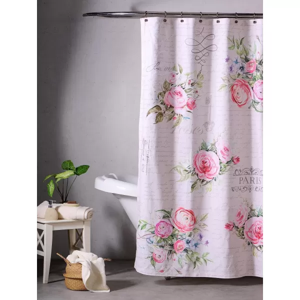 Maison d Hermine Shower Curtain 100 Cotton One Panel 70x72 Darkening Bath Shower Curtains Easy Hanging with 12 Button Holes for Bathrooms Tropiques21  Champ De Mars