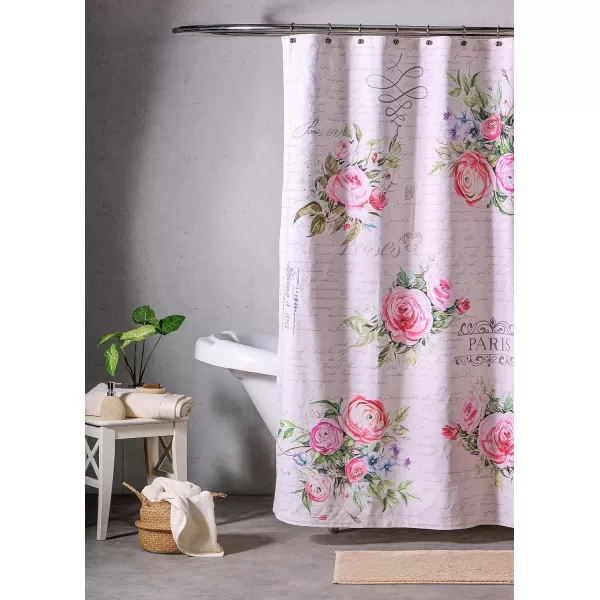 Maison d Hermine Shower Curtain 100 Cotton One Panel 70x72 Darkening Bath Shower Curtains Easy Hanging with 12 Button Holes for Bathrooms Tropiques21  Champ De Mars