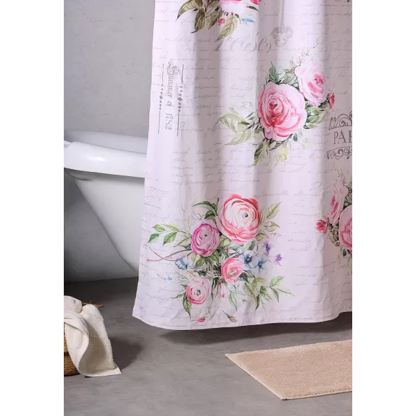 Maison d Hermine Shower Curtain 100 Cotton One Panel 70x72 Darkening Bath Shower Curtains Easy Hanging with 12 Button Holes for Bathrooms Tropiques21  Champ De Mars