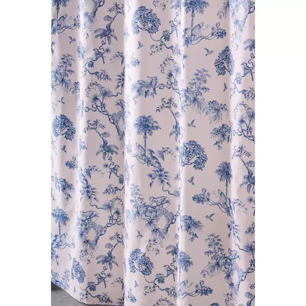 Maison d Hermine Shower Curtain 100 Cotton One Panel 70x72 Darkening Bath Shower Curtains Easy Hanging with 12 Button Holes for Bathrooms TropiquesBonobo