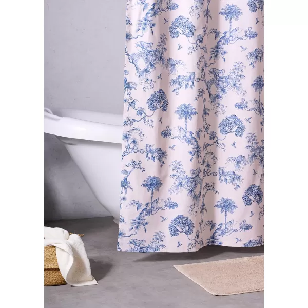 Maison d Hermine Shower Curtain 100 Cotton One Panel 70x72 Darkening Bath Shower Curtains Easy Hanging with 12 Button Holes for Bathrooms TropiquesBonobo