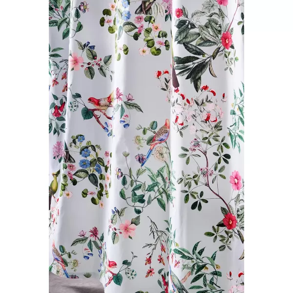 Maison d Hermine Shower Curtain 100 Cotton One Panel 70x72 Darkening Bath Shower Curtains Easy Hanging with 12 Button Holes for Bathrooms TropiquesEden