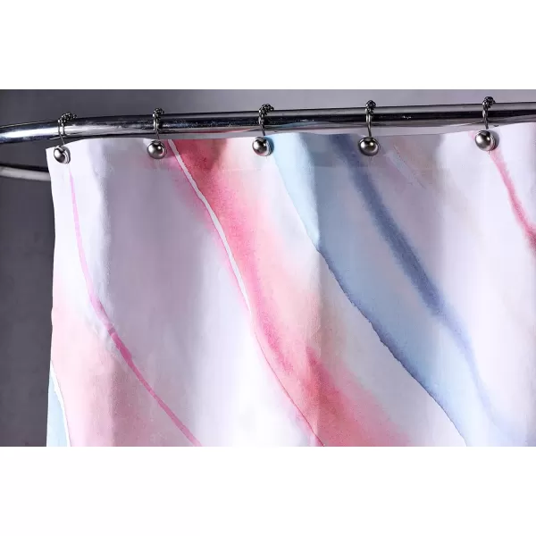 Maison d Hermine Shower Curtain 100 Cotton One Panel 70x72 Darkening Bath Shower Curtains Easy Hanging with 12 Button Holes for Bathrooms TropiquesSweet Marbles