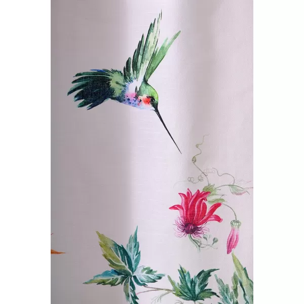 Maison d Hermine Shower Curtain 100 Cotton One Panel 70x72 Darkening Bath Shower Curtains Easy Hanging with 12 Button Holes for Bathrooms TropiquesTropiques