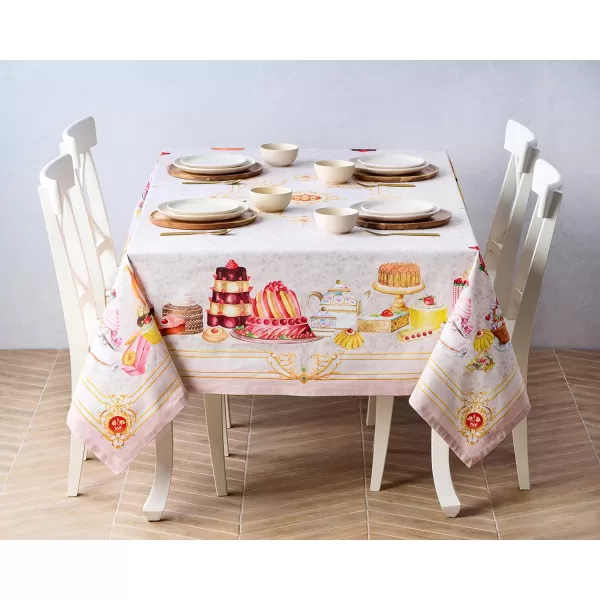 Maison d Hermine Table Cover 100 Combed Cotton Premium Decorative Tablecloth 70x108 Rectangle Tablecloths Washable for Dining Home Wedding Banquet Buffet  Pastries70x108 Table Cloth Pastries