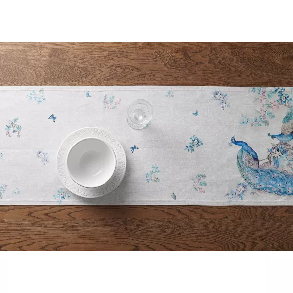 Maison d Hermine Table Cover 100 Combed Cotton Premium Decorative Tablecloth 70x108 Rectangle Tablecloths Washable for Dining Home Wedding Banquet Buffet  Pastries1450x72 Table Runner Peacock Utopia