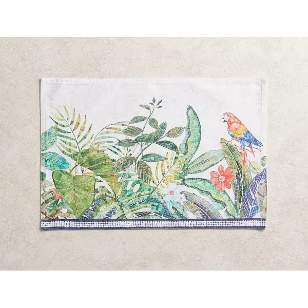 Maison d Hermine Table Cover 100 Combed Cotton Premium Decorative Tablecloth 70x108 Rectangle Tablecloths Washable for Dining Home Wedding Banquet Buffet  Pastries13x19 Placemats Mosaic