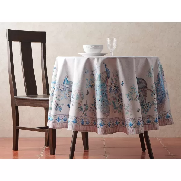 Maison d Hermine Table Cover 100 Combed Cotton Premium Decorative Tablecloth 70x108 Rectangle Tablecloths Washable for Dining Home Wedding Banquet Buffet  Pastries70 Diameter Table Cloth Peacock Utopia