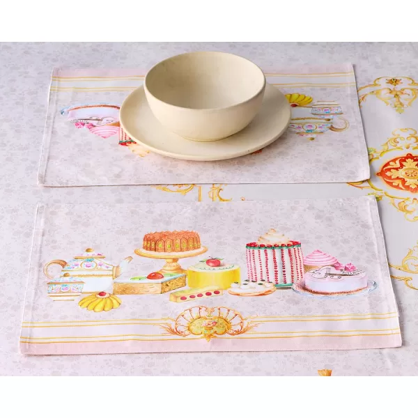 Maison d Hermine Table Cover 100 Combed Cotton Premium Decorative Tablecloth 70x108 Rectangle Tablecloths Washable for Dining Home Wedding Banquet Buffet  Pastries13x19 Placemats Pastries