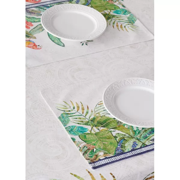 Maison d Hermine Table Cover 100 Combed Cotton Premium Decorative Tablecloth 70x108 Rectangle Tablecloths Washable for Dining Home Wedding Banquet Buffet  Pastries13x19 Placemats Mosaic