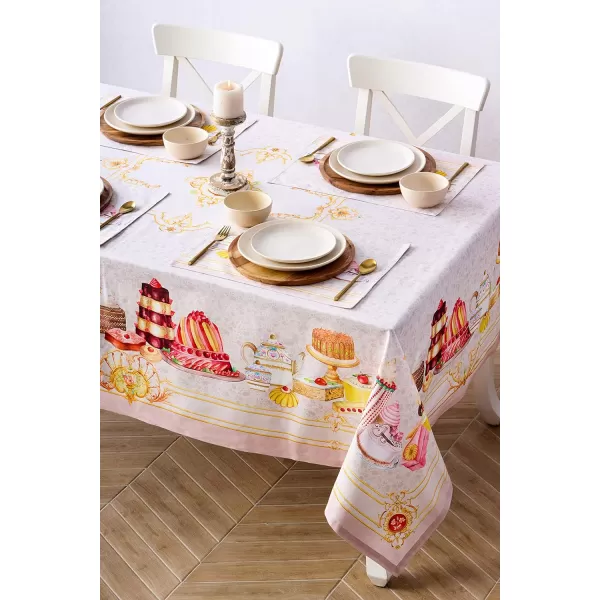 Maison d Hermine Table Cover 100 Combed Cotton Premium Decorative Tablecloth 70x108 Rectangle Tablecloths Washable for Dining Home Wedding Banquet Buffet  Pastries70x70 Table Cloth Pastries