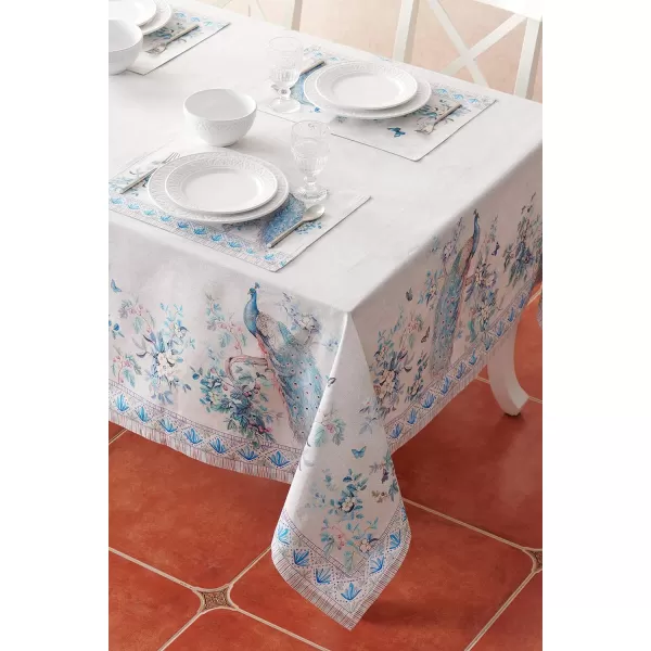 Maison d Hermine Table Cover 100 Combed Cotton Premium Decorative Tablecloth 70x108 Rectangle Tablecloths Washable for Dining Home Wedding Banquet Buffet  Pastries70x120 Table Cloth Peacock Utopia