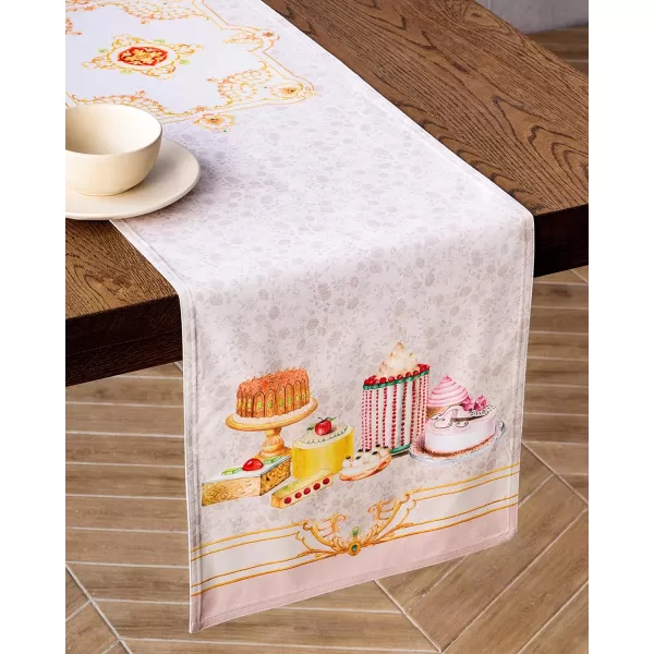 Maison d Hermine Table Cover 100 Combed Cotton Premium Decorative Tablecloth 70x108 Rectangle Tablecloths Washable for Dining Home Wedding Banquet Buffet  Pastries1450x72 Table Runner Pastries