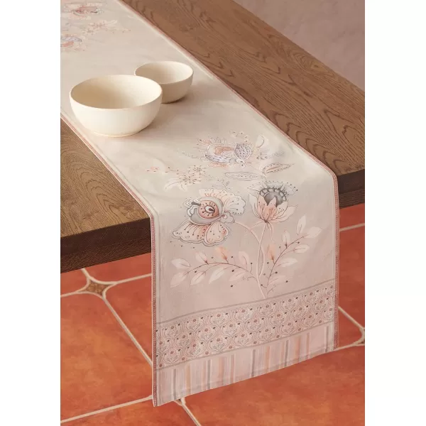 Maison d Hermine Table Cover 100 Combed Cotton Premium Decorative Tablecloth 70x108 Rectangle Tablecloths Washable for Dining Home Wedding Banquet Buffet  Pastries1450x72 Table Runner Society Florals