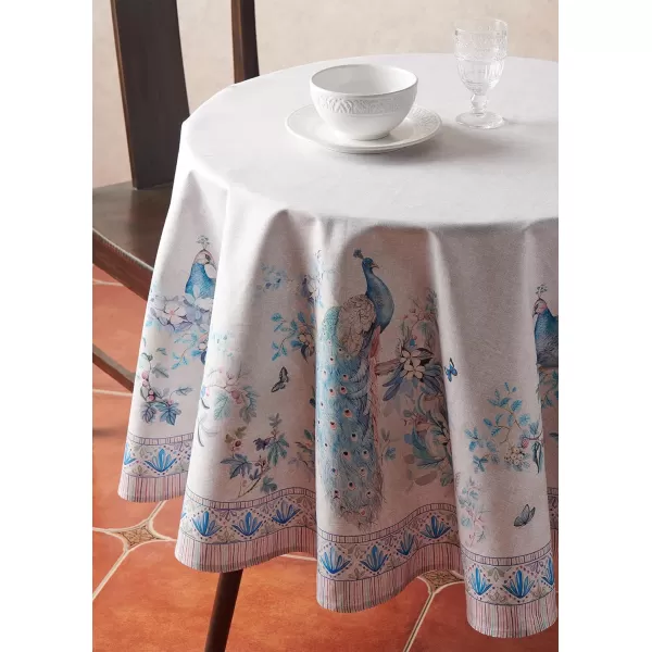 Maison d Hermine Table Cover 100 Combed Cotton Premium Decorative Tablecloth 70x108 Rectangle Tablecloths Washable for Dining Home Wedding Banquet Buffet  Pastries70 Diameter Table Cloth Peacock Utopia