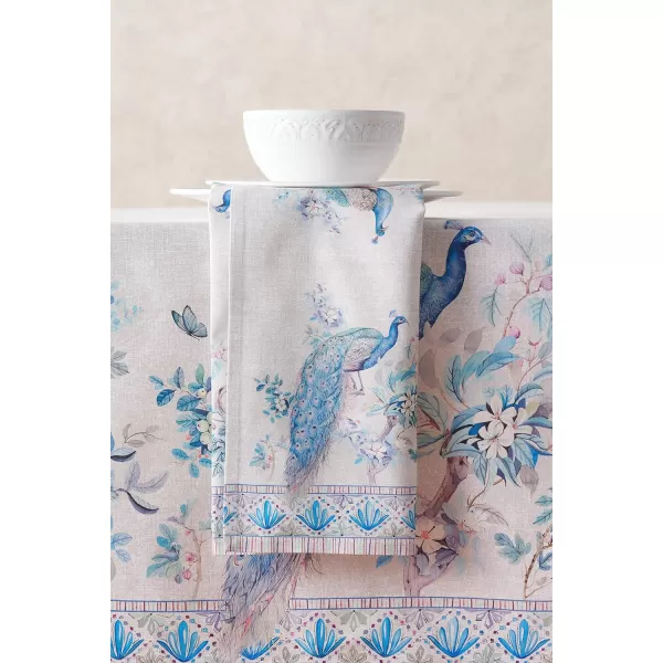 Maison d Hermine Table Cover 100 Combed Cotton Premium Decorative Tablecloth 70x108 Rectangle Tablecloths Washable for Dining Home Wedding Banquet Buffet  Pastries20x20 Napkins Peacock Utopia