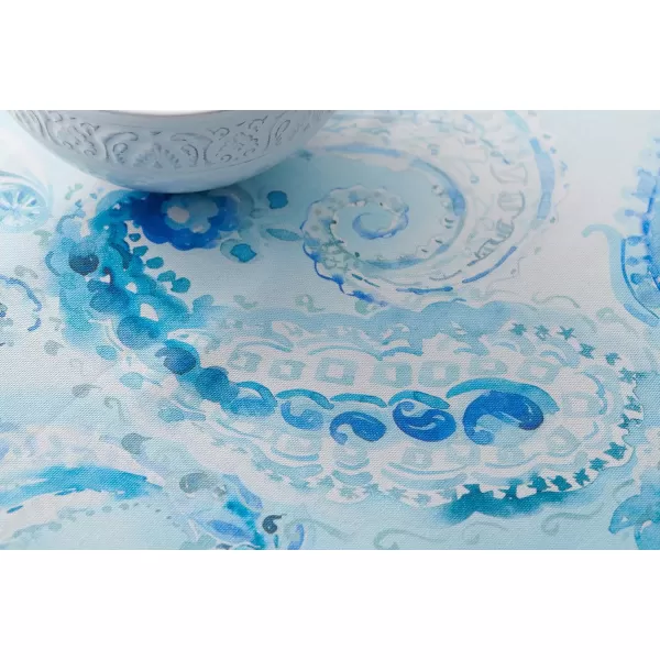 Maison d Hermine Table Cover 100 Combed Cotton Premium Decorative Tablecloth 70x108 Rectangle Tablecloths Washable for Dining Home Wedding Banquet Buffet  Pastries70x120 Table Cloth Paisley Blues