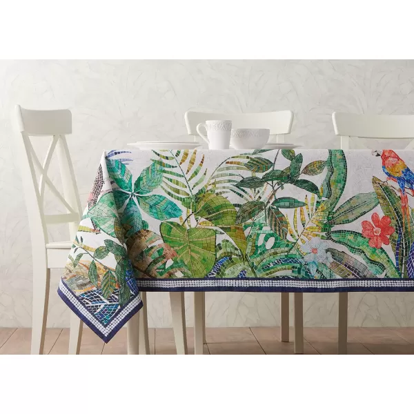 Maison d Hermine Table Cover 100 Combed Cotton Premium Decorative Tablecloth 70x108 Rectangle Tablecloths Washable for Dining Home Wedding Banquet Buffet  Pastries70x108 Table Cloth Mosaic