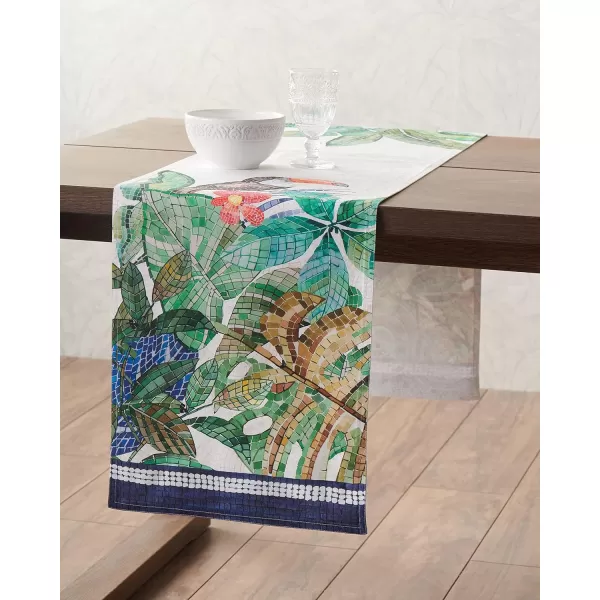 Maison d Hermine Table Cover 100 Combed Cotton Premium Decorative Tablecloth 70x108 Rectangle Tablecloths Washable for Dining Home Wedding Banquet Buffet  Pastries1450x108 Table Runner Mosaic