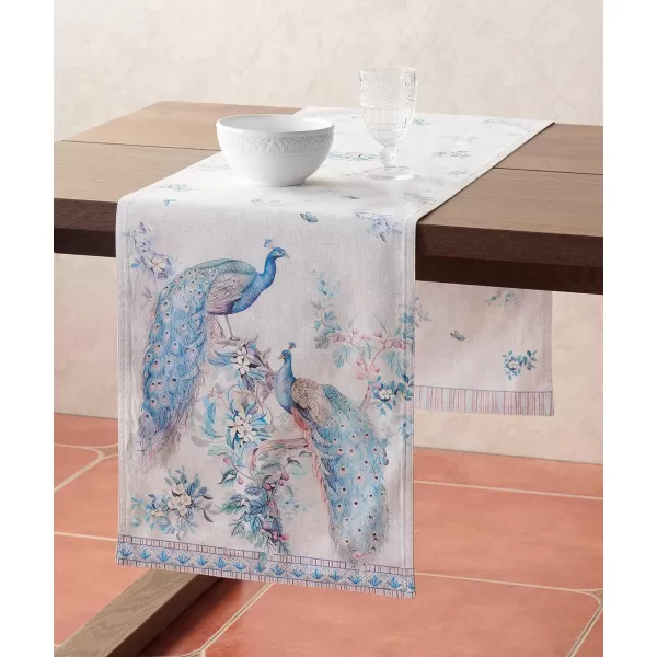 Maison d Hermine Table Cover 100 Combed Cotton Premium Decorative Tablecloth 70x108 Rectangle Tablecloths Washable for Dining Home Wedding Banquet Buffet  Pastries1450x108 Table Runner Peacock Utopia