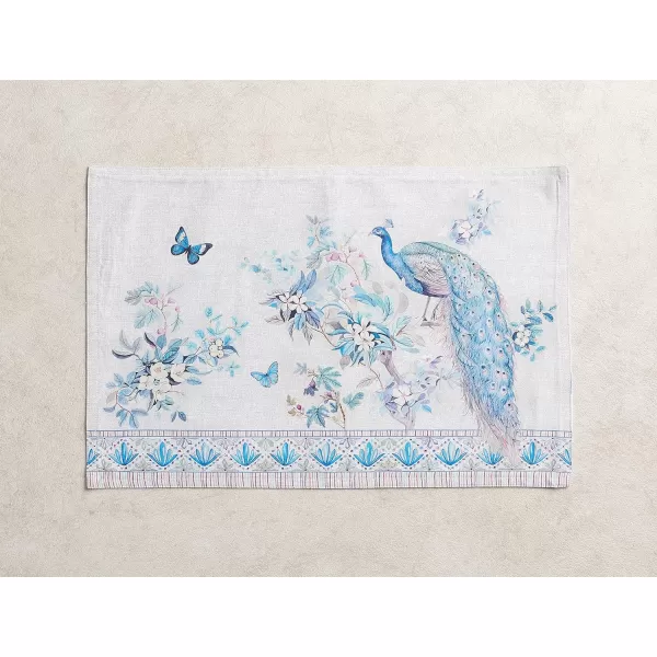 Maison d Hermine Table Cover 100 Combed Cotton Premium Decorative Tablecloth 70x108 Rectangle Tablecloths Washable for Dining Home Wedding Banquet Buffet  Pastries13x19 Placemats Peacock Utopia
