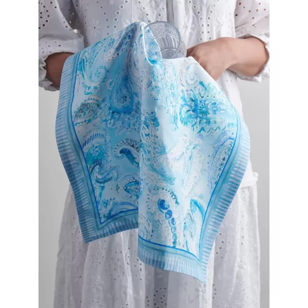 Maison d Hermine Table Cover 100 Combed Cotton Premium Decorative Tablecloth 70x108 Rectangle Tablecloths Washable for Dining Home Wedding Banquet Buffet  Pastries20x2750 Kitchen Towels Paisley Blues