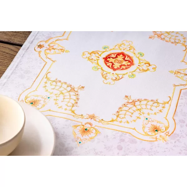 Maison d Hermine Table Cover 100 Combed Cotton Premium Decorative Tablecloth 70x108 Rectangle Tablecloths Washable for Dining Home Wedding Banquet Buffet  Pastries1450x72 Table Runner Pastries