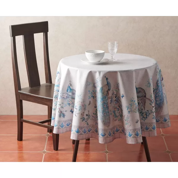 Maison d Hermine Table Cover 100 Combed Cotton Premium Decorative Tablecloth 70x108 Rectangle Tablecloths Washable for Dining Home Wedding Banquet Buffet  Pastries70 Diameter Table Cloth Peacock Utopia