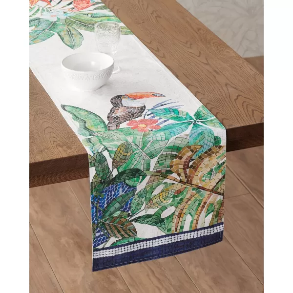 Maison d Hermine Table Cover 100 Combed Cotton Premium Decorative Tablecloth 70x108 Rectangle Tablecloths Washable for Dining Home Wedding Banquet Buffet  Pastries1450x108 Table Runner Mosaic