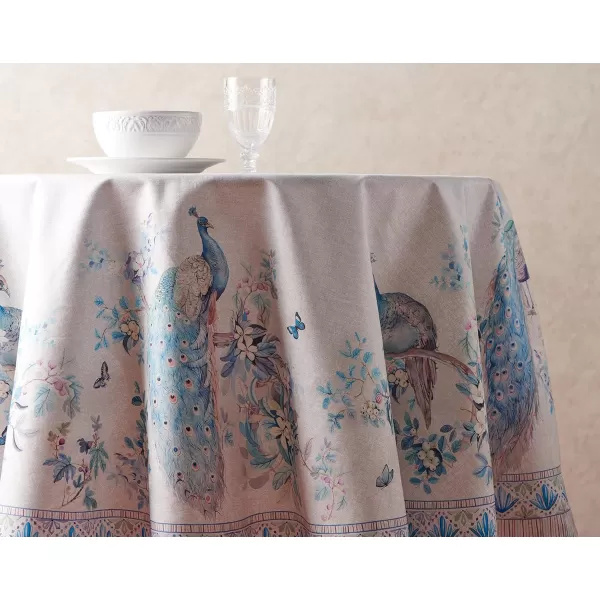 Maison d Hermine Table Cover 100 Combed Cotton Premium Decorative Tablecloth 70x108 Rectangle Tablecloths Washable for Dining Home Wedding Banquet Buffet  Pastries70 Diameter Table Cloth Peacock Utopia