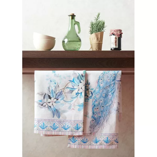 Maison d Hermine Table Cover 100 Combed Cotton Premium Decorative Tablecloth 70x108 Rectangle Tablecloths Washable for Dining Home Wedding Banquet Buffet  Pastries20x2750 Kitchen Towels Peacock Utopia