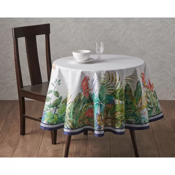 Maison d Hermine Table Cover 100 Combed Cotton Premium Decorative Tablecloth 70x108 Rectangle Tablecloths Washable for Dining Home Wedding Banquet Buffet  Pastries70 Diameter Table Cloth Mosaic