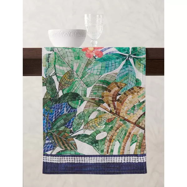Maison d Hermine Table Cover 100 Combed Cotton Premium Decorative Tablecloth 70x108 Rectangle Tablecloths Washable for Dining Home Wedding Banquet Buffet  Pastries1450x108 Table Runner Mosaic