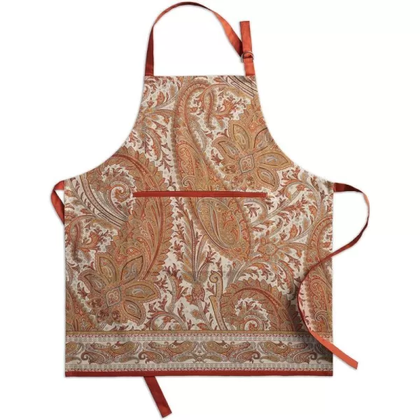 Maison d Hermine 100 Cotton Kitchen Apron Adjustable Neck Strap Apron for Women Men Chef Cooking 2750x315008  Kashmir Paisley